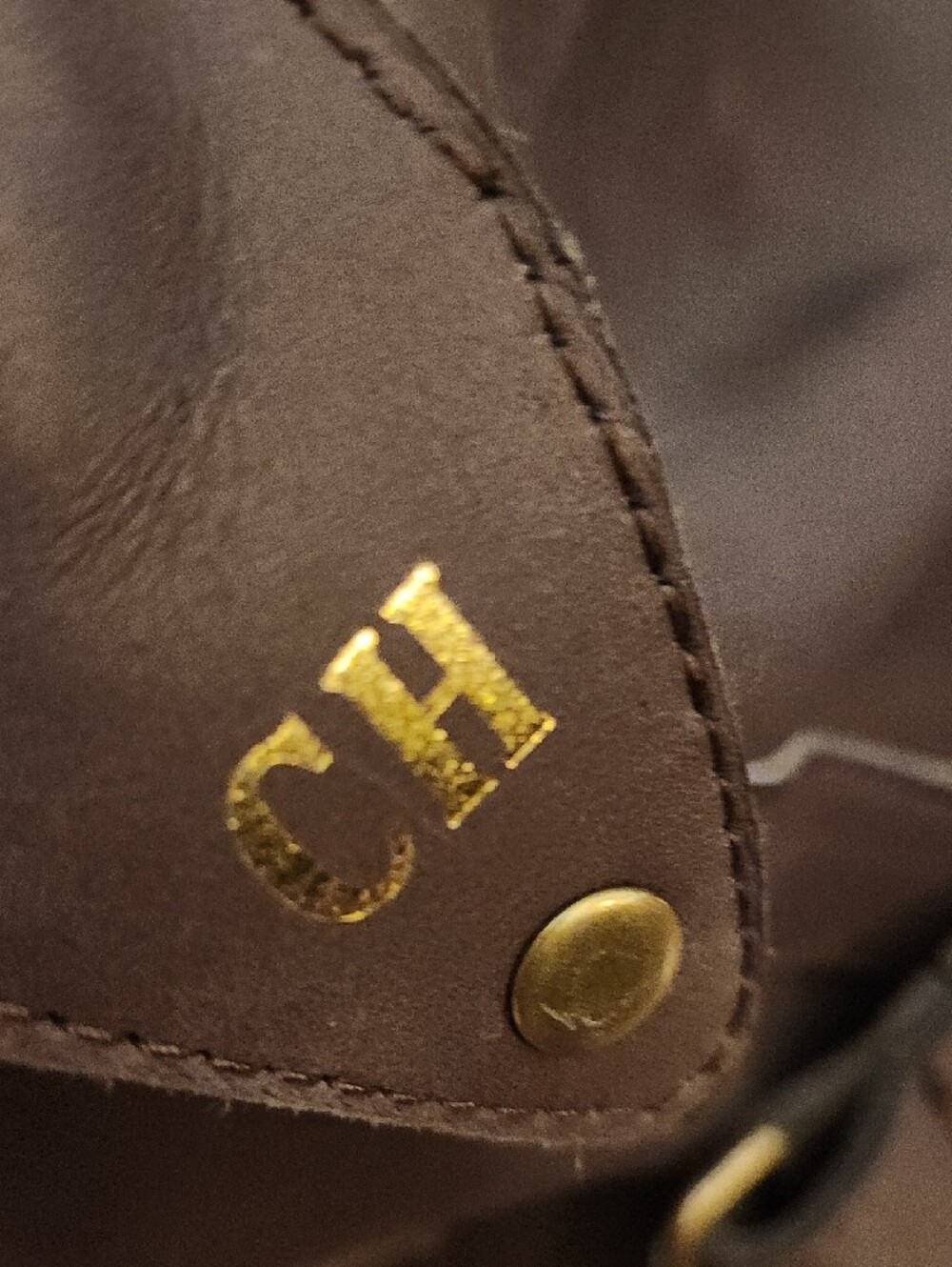 Able Brown Leather Logo Patch Tote - Picture 11 of 16